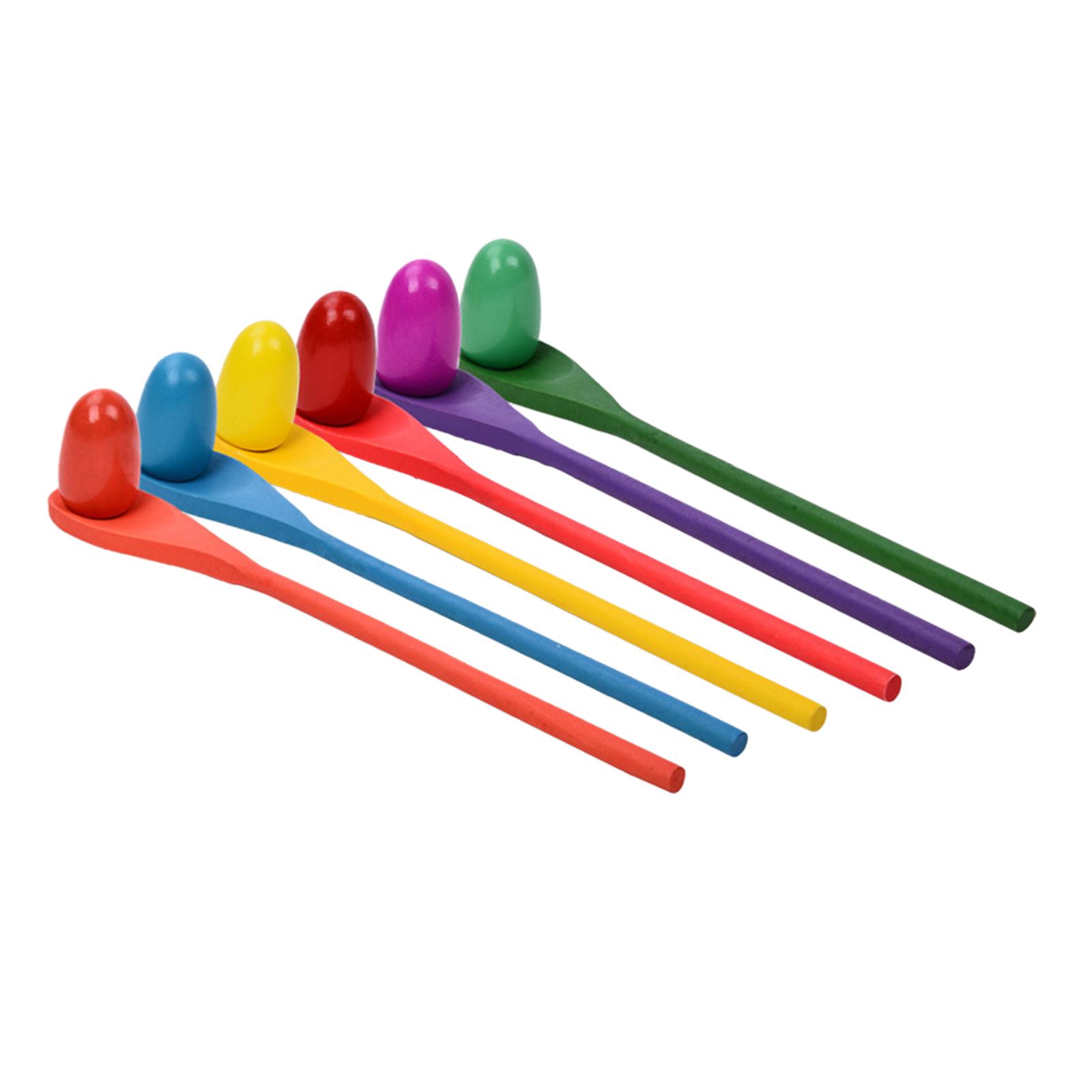 6 adet yumurta kaşığı yarış oy - Kids Outdoor Yard Toys incelemesi ve fiyatı