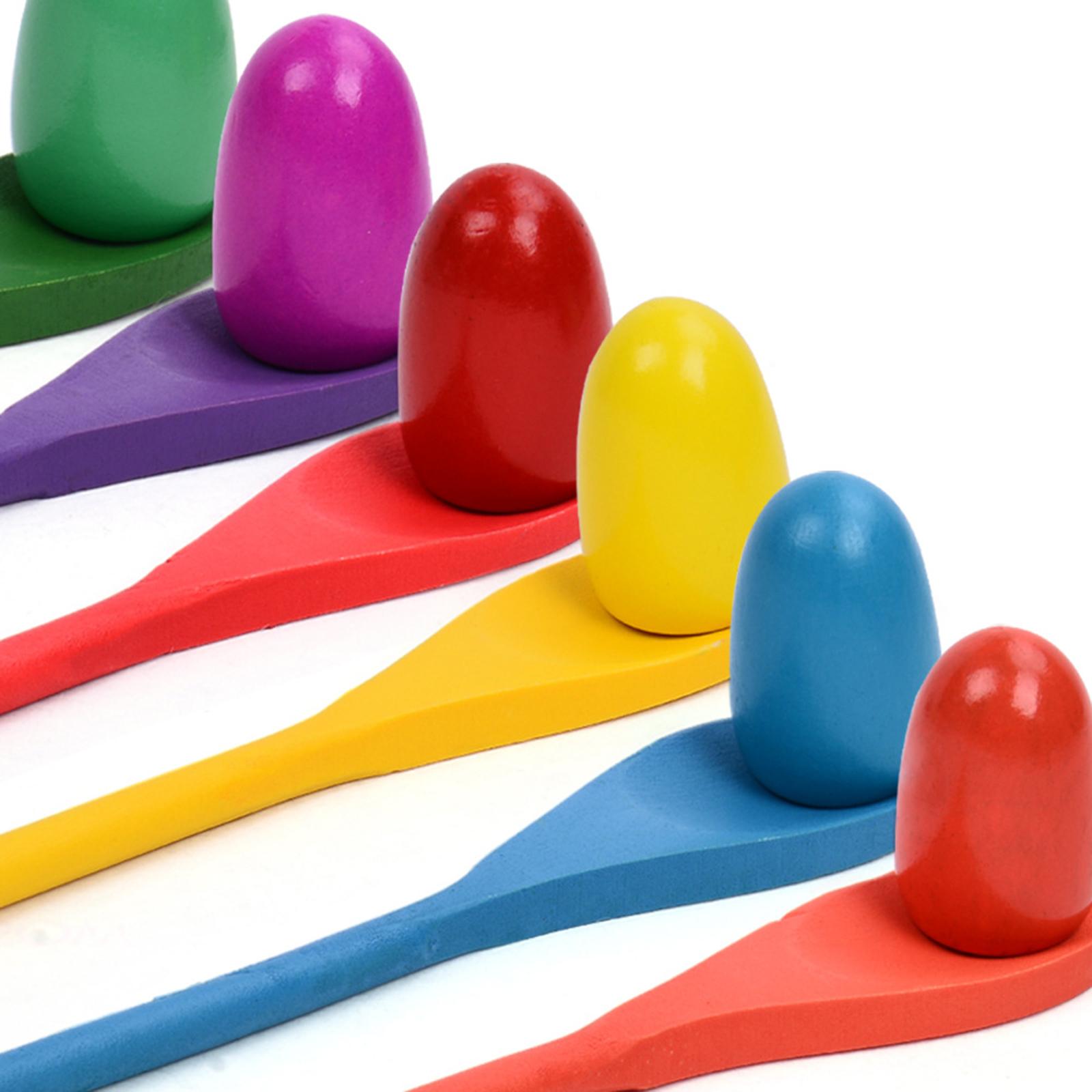 6 adet yumurta kaşığı yarış oy - Kids Outdoor Yard Toys incelemesi ve fiyatı
