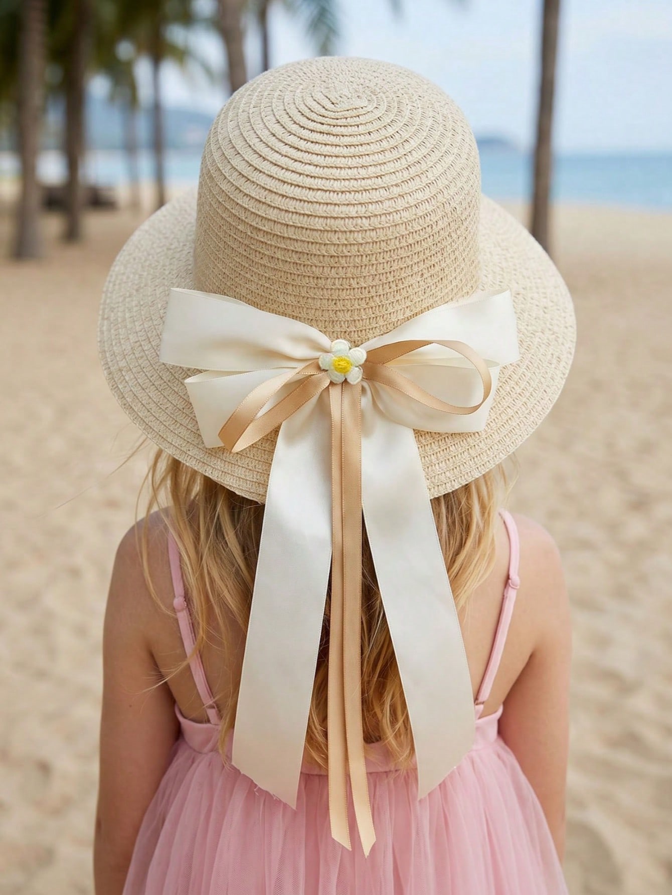 1 adet 3-8Y kızlar kahve yay h - Kids Outdoor Hat incelemesi ve fiyatı