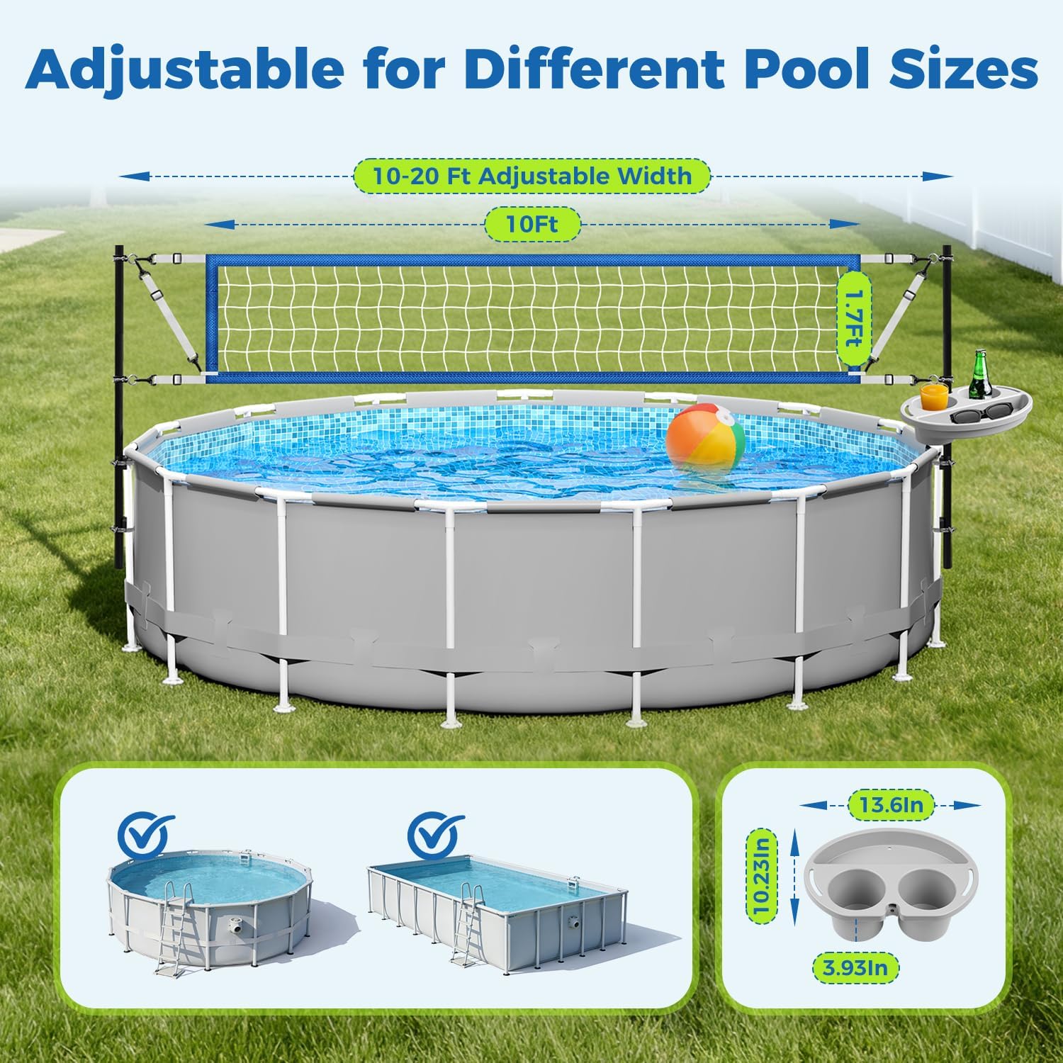 Yerüstü Havuzları için Depolam - Kids Outdoor Volleyball Net incelemesi ve fiyatı